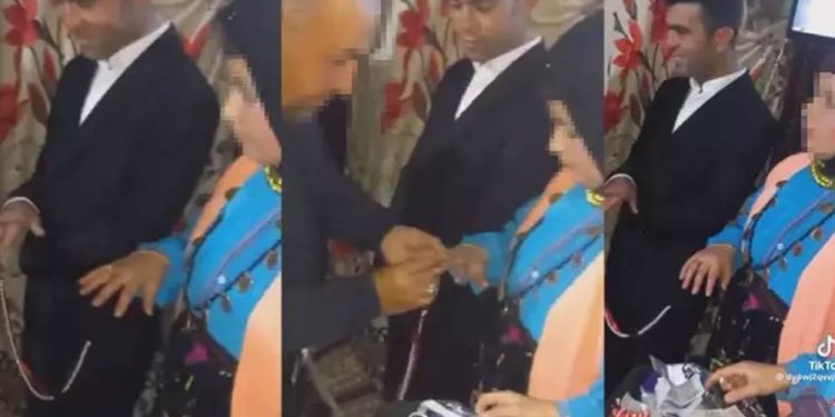 13 yaşındaki kız çocuğunun nişan görüntüleri ortalığı karıştırdı