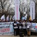 Eğitim emekçileri hakları için Meclis kapısında buluştu