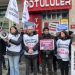 Öğretmenlerin protesto eylemine polis müdahalesi
