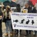 İzmir’de hayvan deney laboratuvarı protestosu