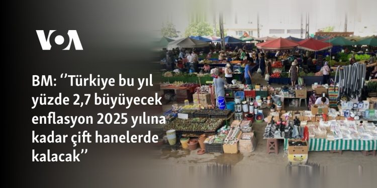 BM: ‘’Türkiye bu yıl yüzde 2,7 büyüyecek enflasyon 2025 yılına kadar çift hanelerde kalacak’’