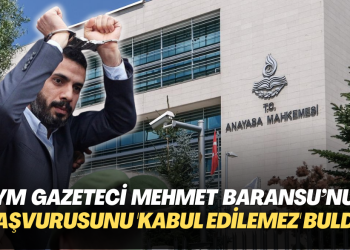 AYM gazeteci Mehmet Baransu’nun başvurusunu ‘kabul edilemez’ buldu