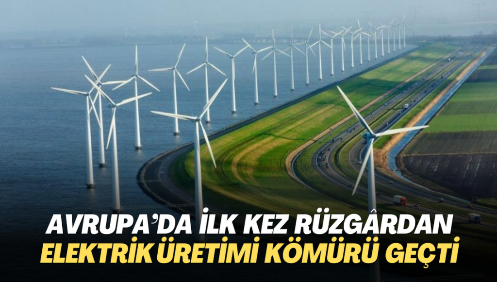 Avrupa’da ilk kez rüzgârdan elektrik üretimi kömürü geçti