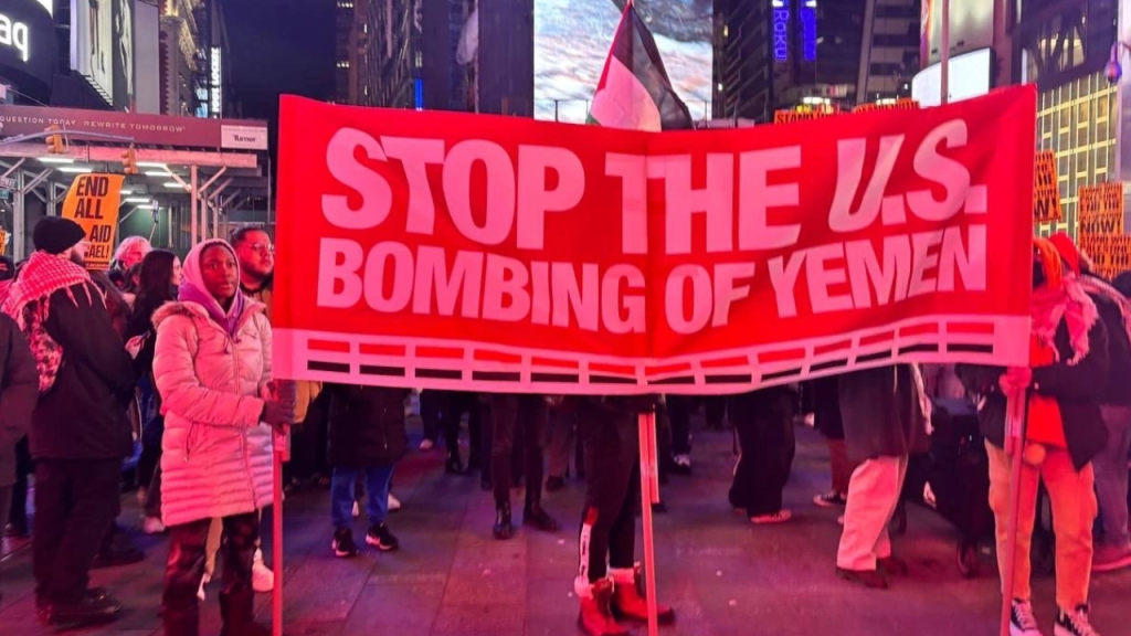 Beyaz Saray'da 'Yemen' protestosu