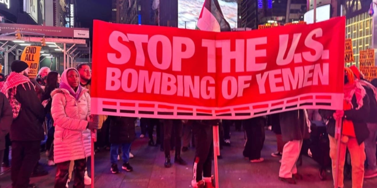 Beyaz Saray'da 'Yemen' protestosu