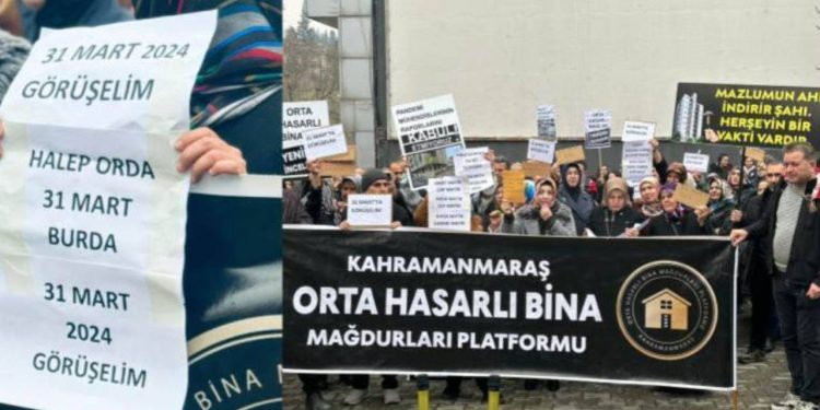 Depremzedeler AKP binasına sarı zarf bıraktı: “Sandıkta görüşürüz”