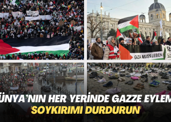 Dünya’nın her yerinde Gazze’ye destek eylemleri: ‘Soykırımı durdurun’