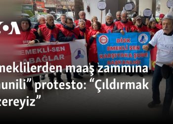 Emeklilerden maaş zammına “hunili” protesto: “Çıldırmak üzereyiz”
