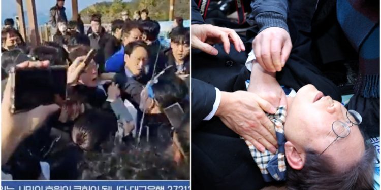 Güney Kore'de ana muhalefet lideri Lee Jae-myung boynundan bıçaklandı