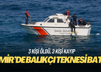 İzmir’de balıkçı teknesi battı: 3 kişinin cansız bedeni bulundu, 2 kişi kayıp