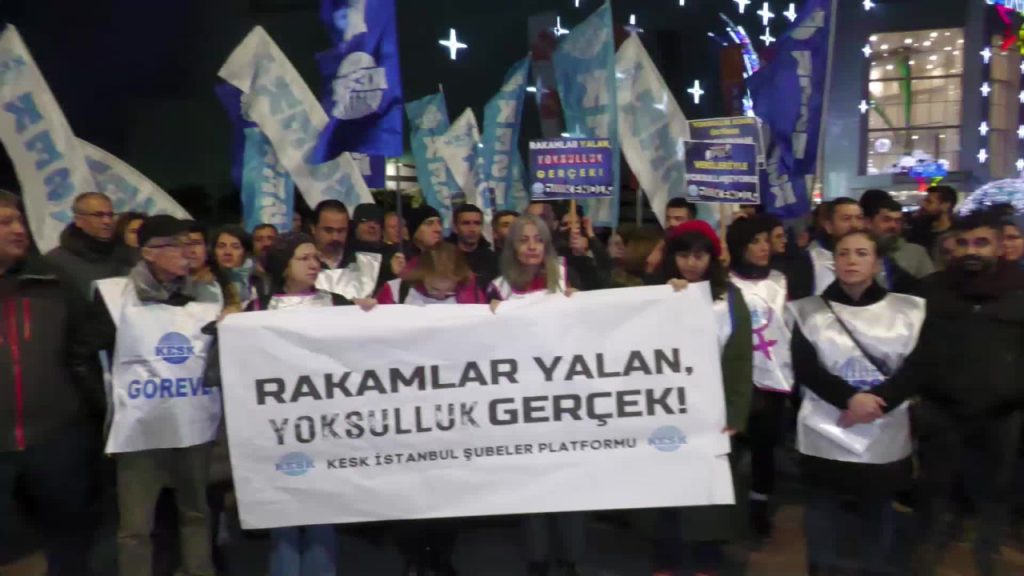 KESK'ten İstanbul'da TÜİK ve zam protestosu