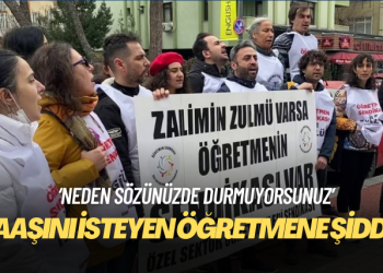 Maaşını isteyen öğretmene şiddet