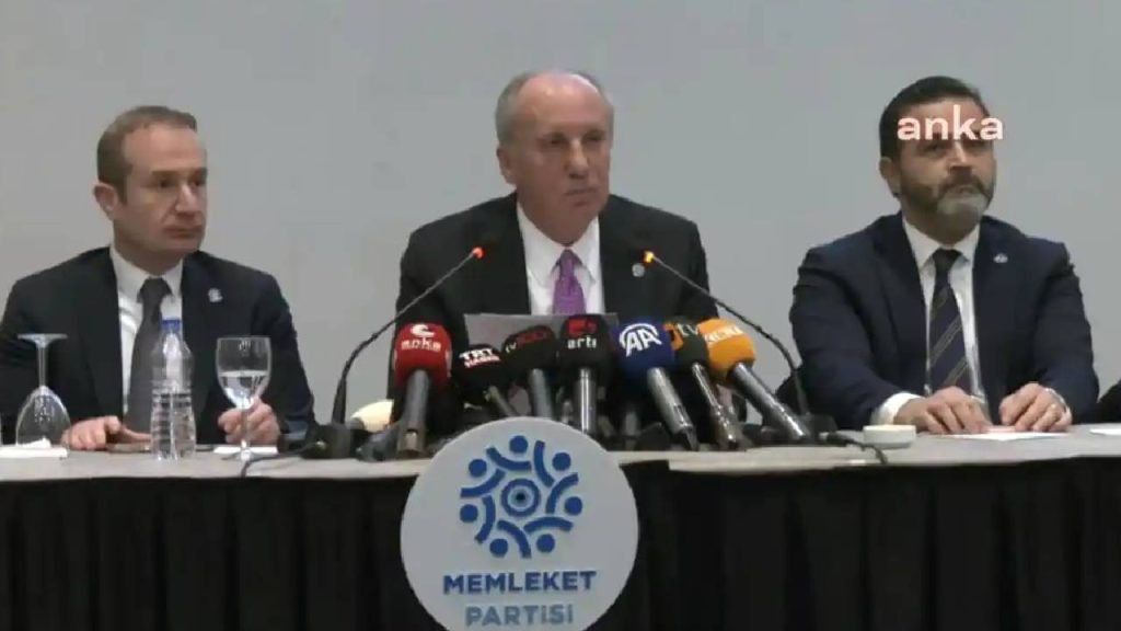 Muharrem İnce, Memleket Partisi'nin 'yerel seçim' kararını açıkladı: CHP ile yan yana gelecekler mi?