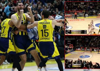 Papagiannis'ten basketbol tarihine geçecek son saniye isabeti: Potayla arasında 2 metro durağı var!