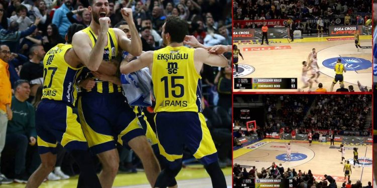 Papagiannis'ten basketbol tarihine geçecek son saniye isabeti: Potayla arasında 2 metro durağı var!