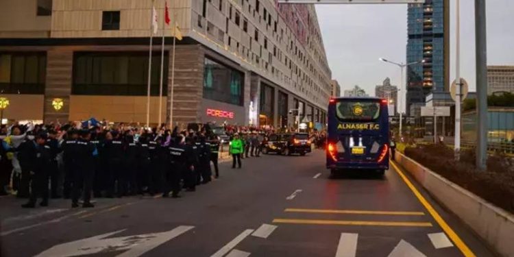 Suudi ekibi Al Nassr'a Çin'de şok; Cristiano Ronaldo için otel bastılar