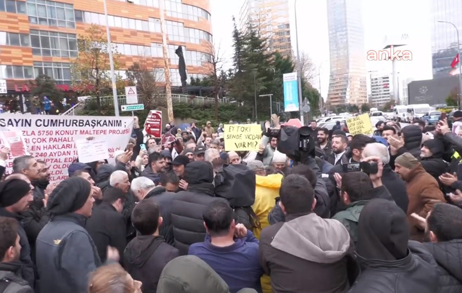 TOKİ mağdurları eylem yaptı: ‘Mağdurlar burada, Murat Kurum nerede?’