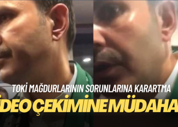 TOKİ mağdurlarının sorunlarına karartma: Video çekimine müdahale