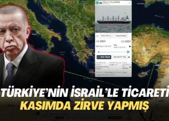 TÜİK verilerine göre ,Türkiye’nin İsrail’le ticareti kasımda zirve yapmış