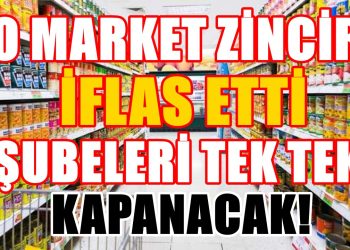 Tüm şubeleri kapatılacak... O market zinciri için iflas kararı