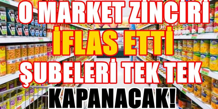 Tüm şubeleri kapatılacak... O market zinciri için iflas kararı