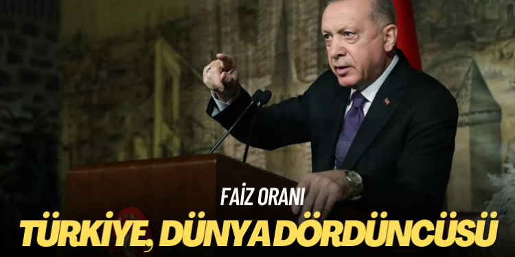 Türkiye faiz oranında dünya dördüncüsü