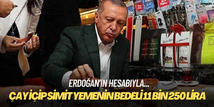 Erdoğan’ın hesabıyla: 5 kişilik ailenin bir ay boyunca sadece çay içip simit yemesinin bedeli 11 bin 250 lira