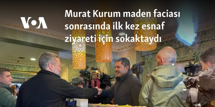Murat Kurum maden faciası sonrasında ilk kez esnaf ziyareti için sokaktaydı