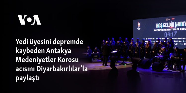 Yedi üyesini depremde kaybeden Antakya Medeniyetler Korosu acısını Diyarbakırlılar’la paylaştı