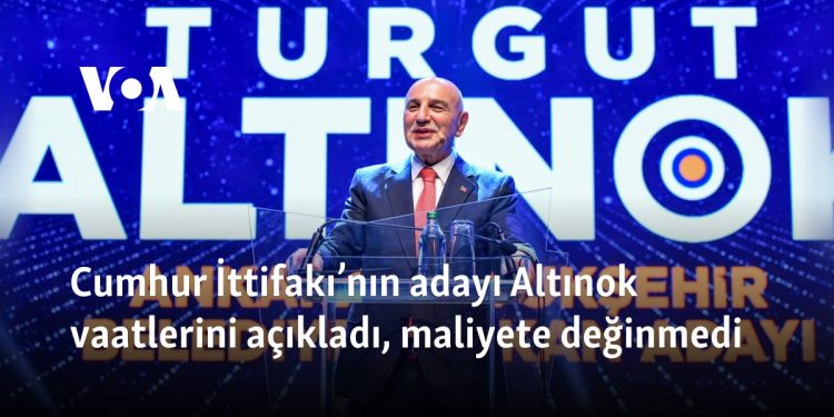 Cumhur İttifakı’nın adayı Altınok vaatlerini açıkladı, maliyete değinmedi