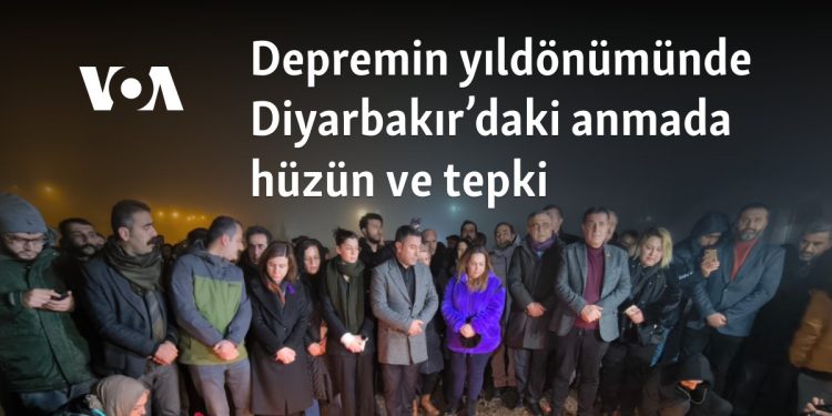 Depremin yıldönümünde Diyarbakır’daki anmada hüzün ve tepki