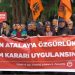 Vekilliği düşürülen Atalay için Adana’da protesto