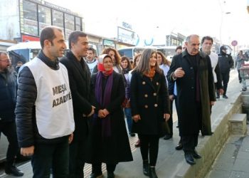 Özgürlük Yürüyüşçülerinden Elbak’ta esnaf ziyareti