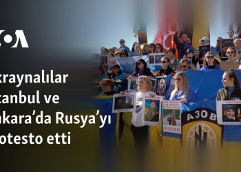 Ukraynalılar İstanbul ve Ankara’da Rusya’yı protesto etti