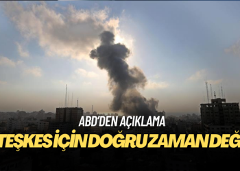 ABD: Gazze’de kalıcı ateşkes için doğru zaman değil
