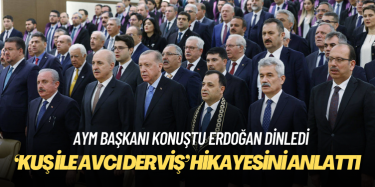 AYM Başkanı Zühtü Arslan konuştu, Erdoğan dinledi: AYM kararlarına uyulması zorunluluktur!