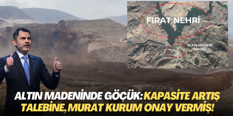 Altın madeninde göçük: Kapasite artış talebine, Murat Kurum onay vermiş!