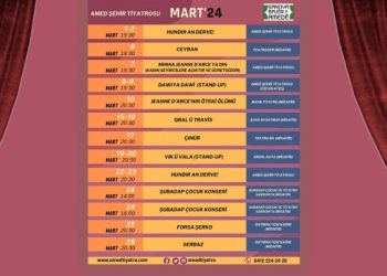 Amed Şehir Tiyatrosu Mart ayı programı