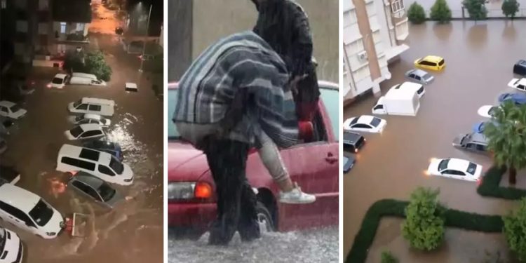 Antalya’yı sel vurdu; 5 ilçede okullar tatil oldu