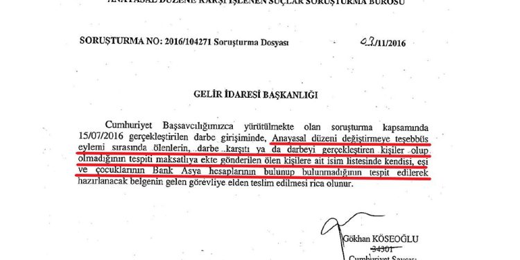 BELGE | AKP rejiminin şehitlik kriteri; Bank Asya hesabı var mı, yok mu!