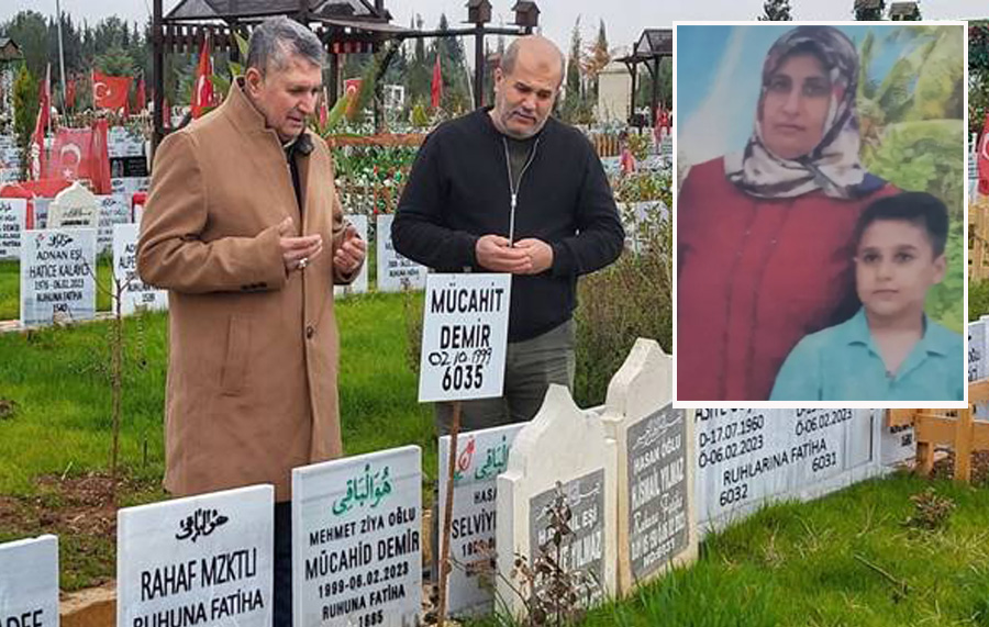 Bakan Göktaş ‘kayıp çocuk yok’ demişti; Adıyamanlı depremzede 1 yıldır eşini ve oğlunu arıyor