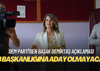 Başak Demirtaş İBB başkanlığına aday olmayacak