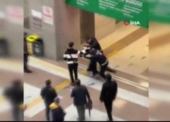 Çağlayan Adliyesi'nde hareketli dakikalar: Mahkemeye sevk edilen şüpheli kaçmaya çalıştı