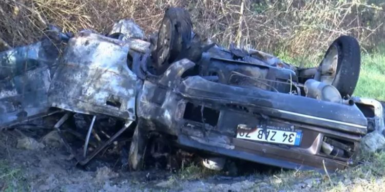 Çatalca’da otomobil şarampole yuvarlandı: 2 ölü, 3 yaralı