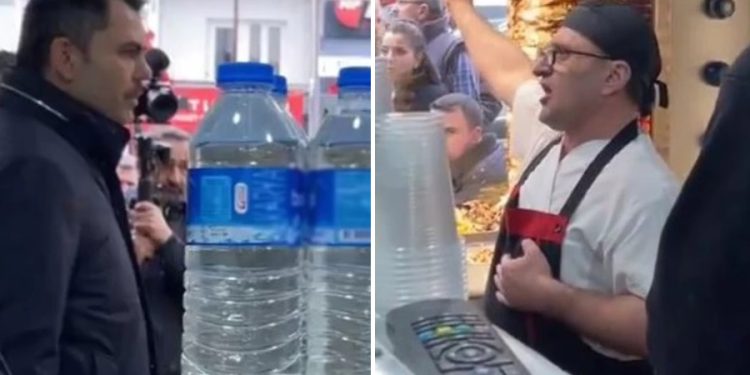 Dönerci ustasından oy isteyen Murat Kurum’a ekonomi dersi