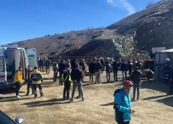 Elazığ’da maden ocağında göçük