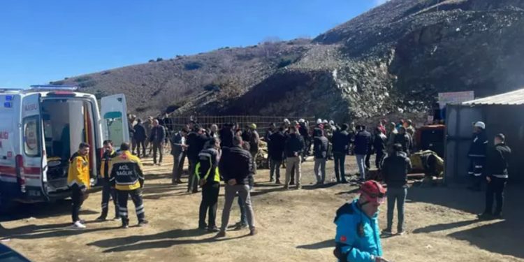 Elazığ’da maden ocağında göçük