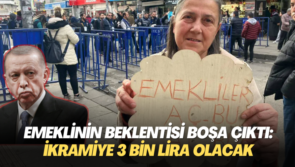 Emeklinin beklentisi boşa çıktı: İkramiye 3 bin lira olacak