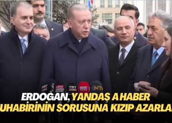 Erdoğan, yandaş A Haber muhabirinin sorusuna kızıp azarladı
