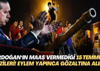 Erdoğan‘ın maaşlarını vermediği 15 Temmuz gazileri! AKP önünde eylem yapınca gözaltına alındı